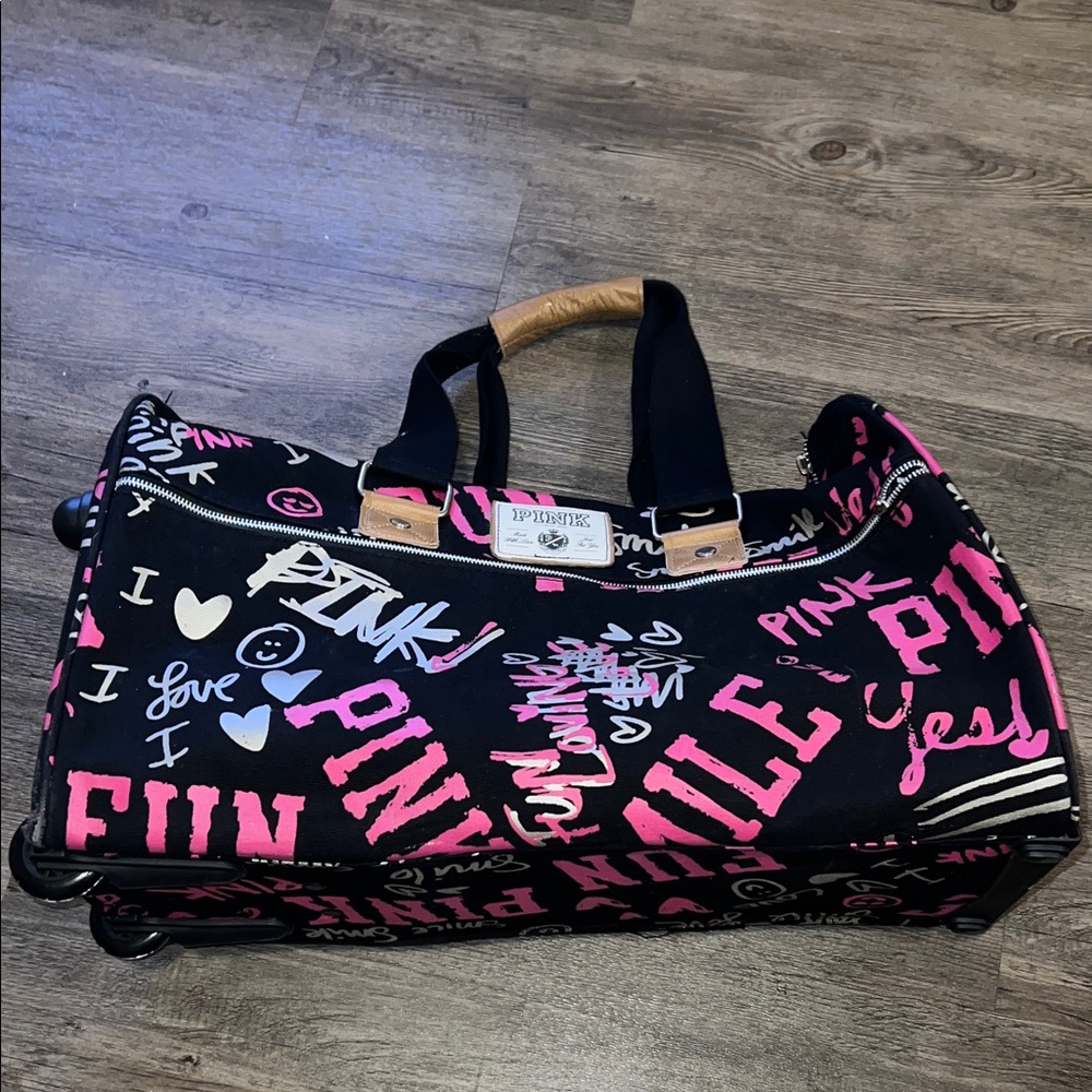 Victoria's Secret Pink Rolling Duffle Luggage